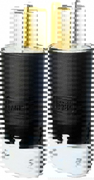 Straight Blade Plug: 15-30P, 250VAC, Black & White